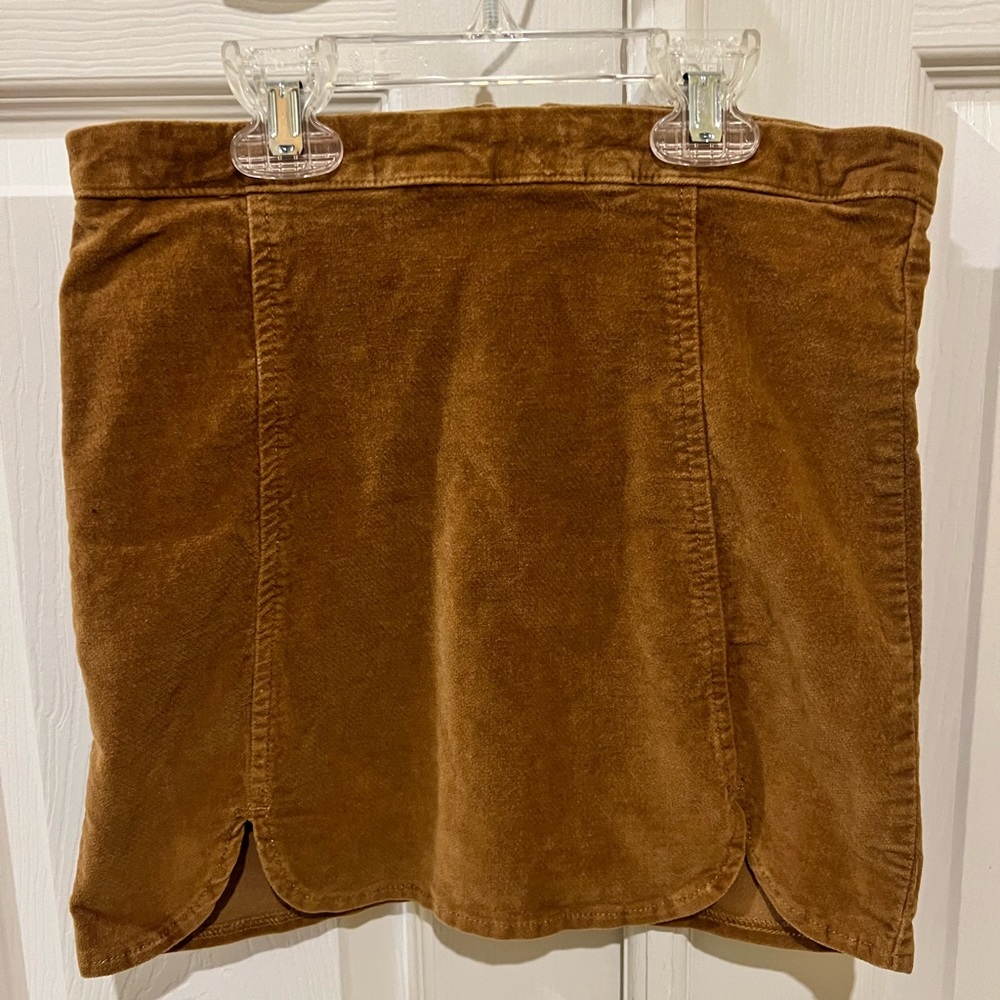 Brandy Melville | *RARE* Suede Brown Raquel Skirt